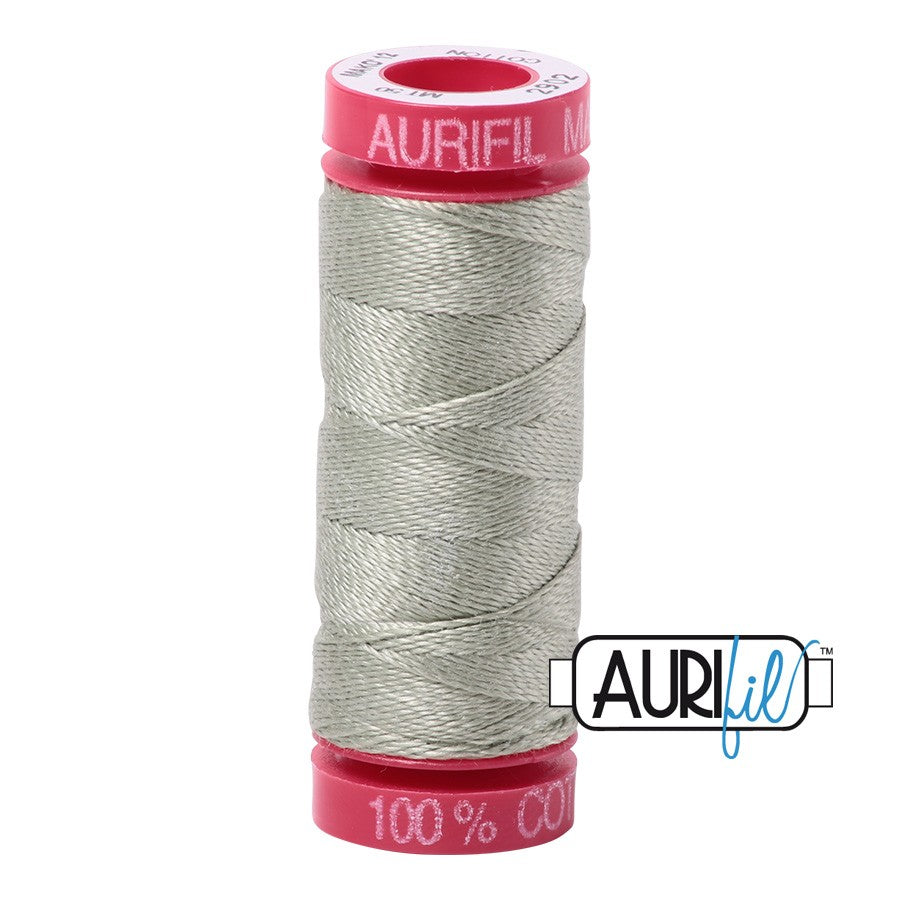 2902 Light Laurel Green  - Aurifil 12wt Thread 54yd/50m