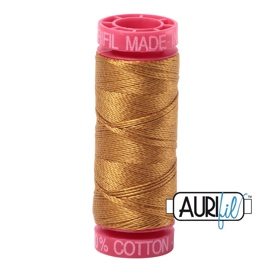 2975 Brass  - Aurifil 12wt Thread 54yd/50m