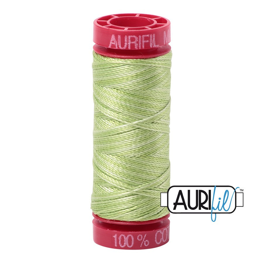 3320 Spring Green  - Aurifil 12wt Variegated Thread 54yd/50m