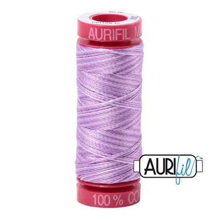 3840 French Lilac  - Aurifil 12wt Variegated Thread 54yd/50m