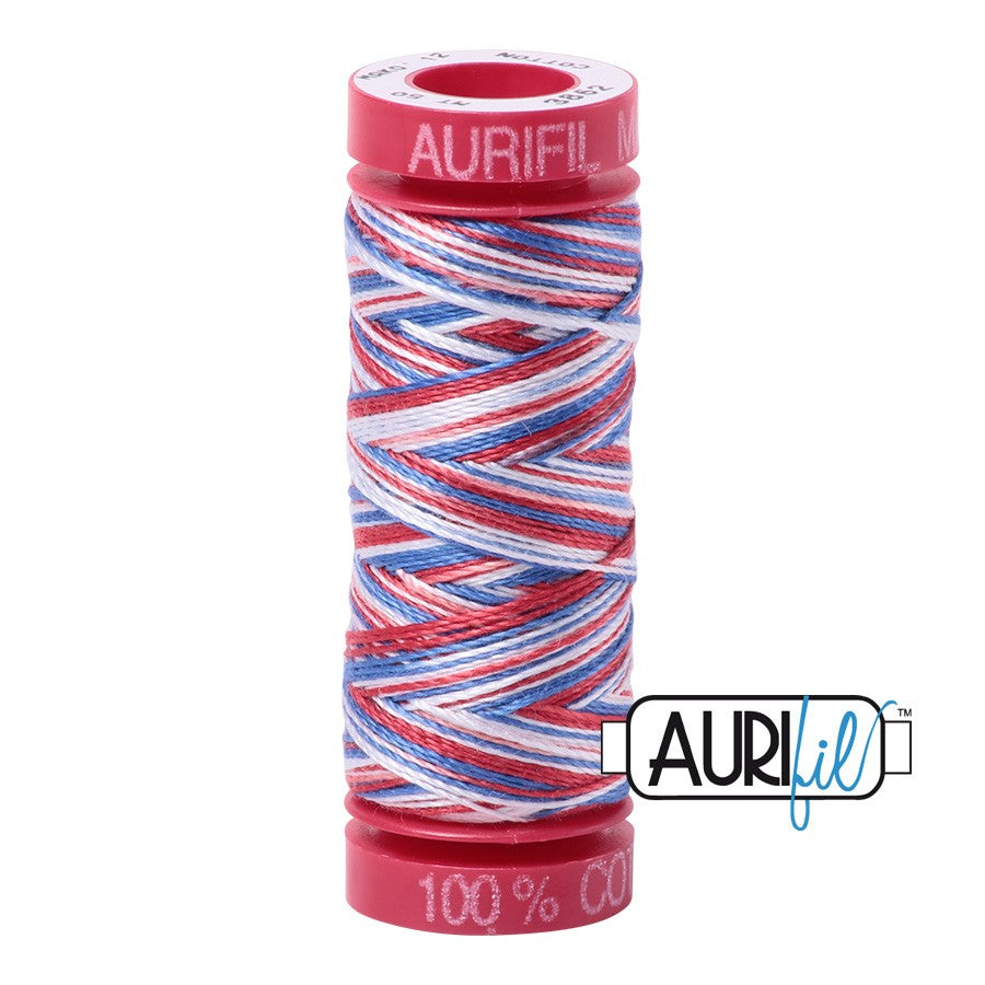 3852 Liberty  - Aurifil 12wt Variegated Thread 54yd/50m