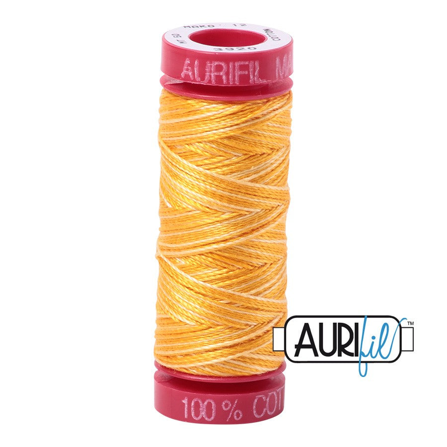 3920 Golden Glow  - Aurifil 12wt Variegated Thread 54yd/50m