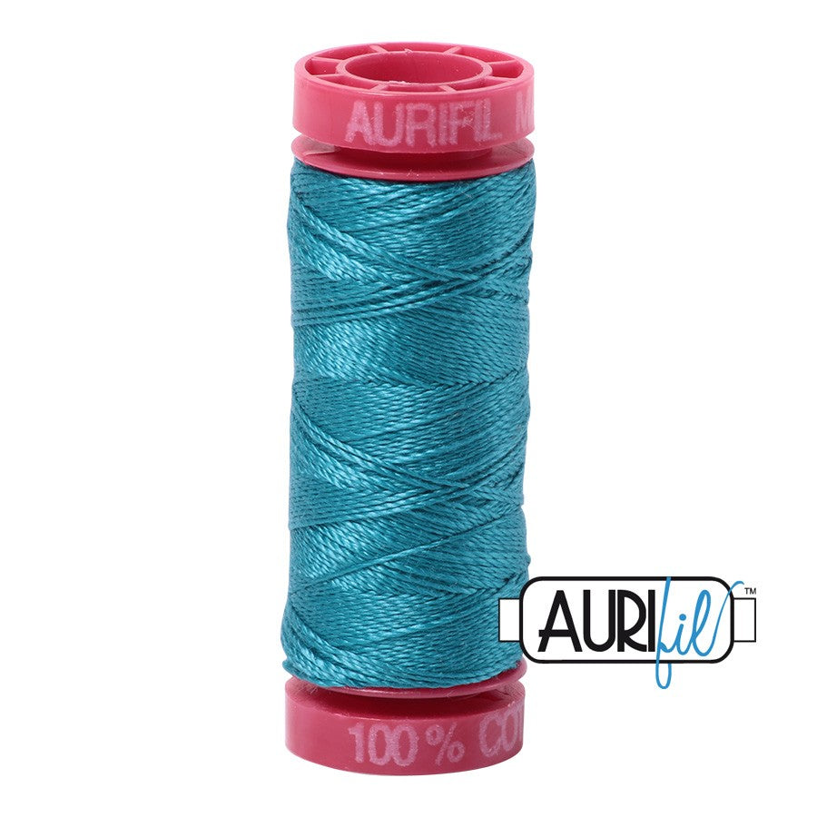 4182 Medium Turquoise  - Aurifil 12wt Thread 54yd/50m