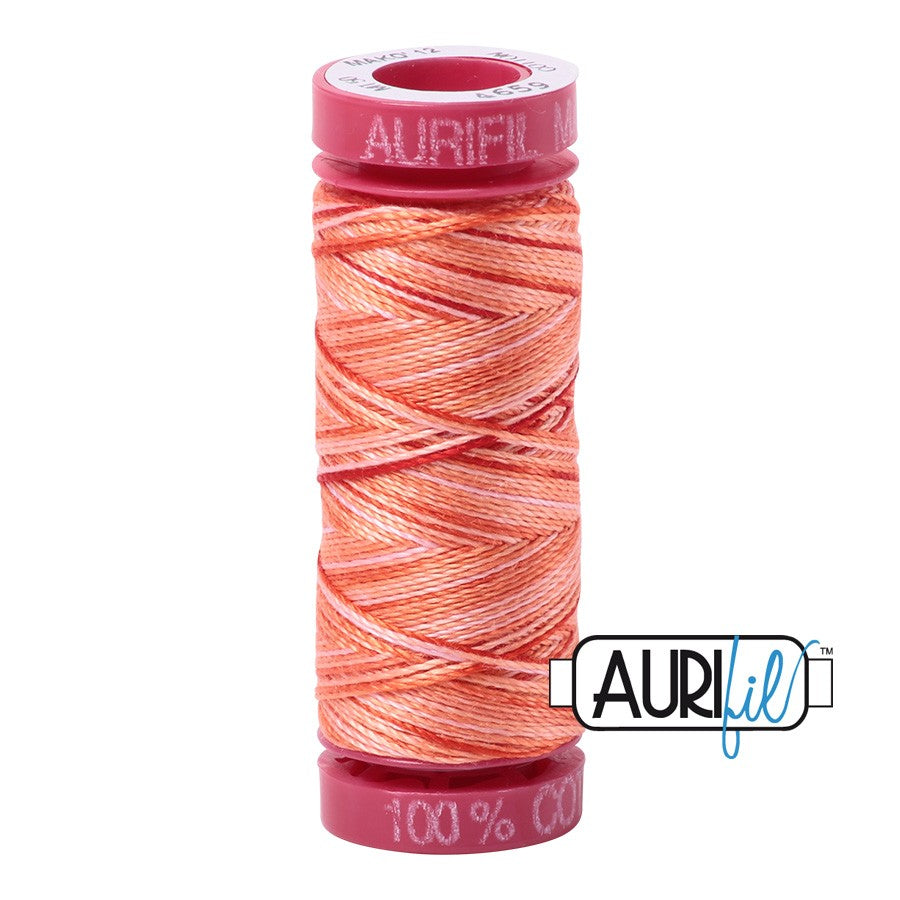 4659 Mango Mist  - Aurifil 12wt Variegated Thread 54yd/50m