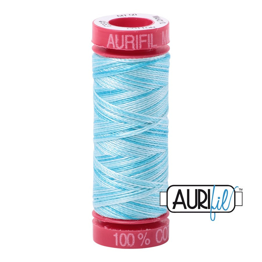 4663 Baby Blue Eyes  - Aurifil 12wt Variegated Thread 54yd/50m