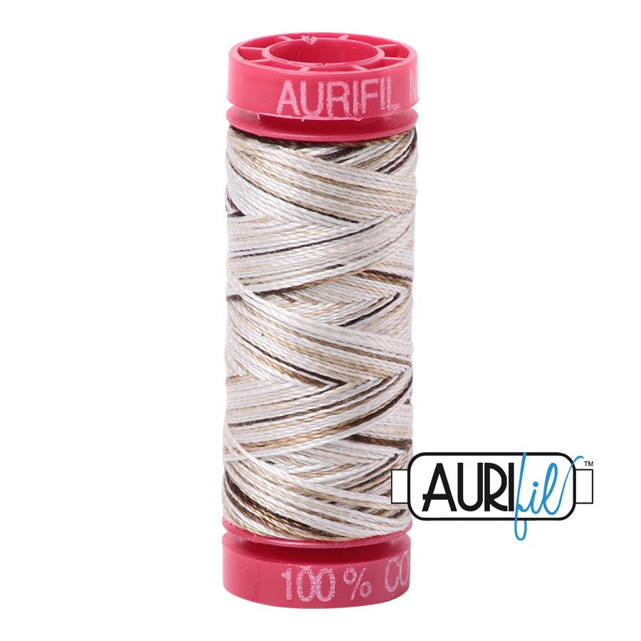 4667 Nutty Nougat  - Aurifil 12wt Variegated Thread 54yd/50m