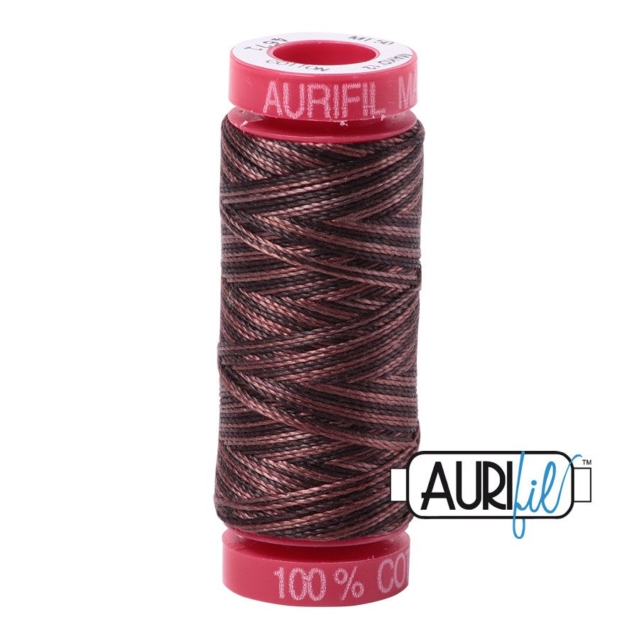 4671 Mocha Mousse  - Aurifil 12wt Variegated Thread 54yd/50m