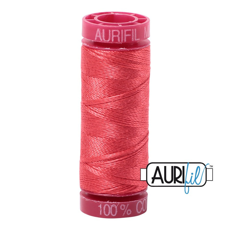 5002 Medium Red  - Aurifil 12wt Thread 54yd/50m