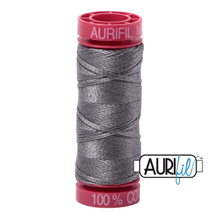 5004 Grey Smoke  - Aurifil 12wt Thread 54yd/50m