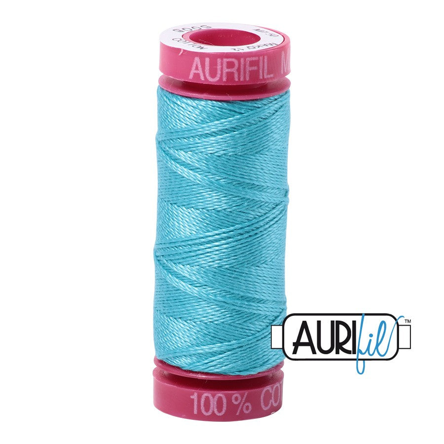 5005 Medium Turquoise  - Aurifil 12wt Thread 54yd/50m