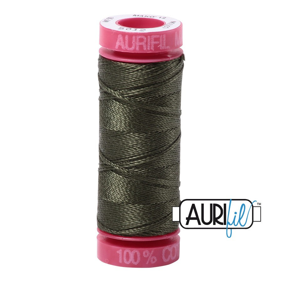 5012 Dark Green  - Aurifil 12wt Thread 54yd/50m