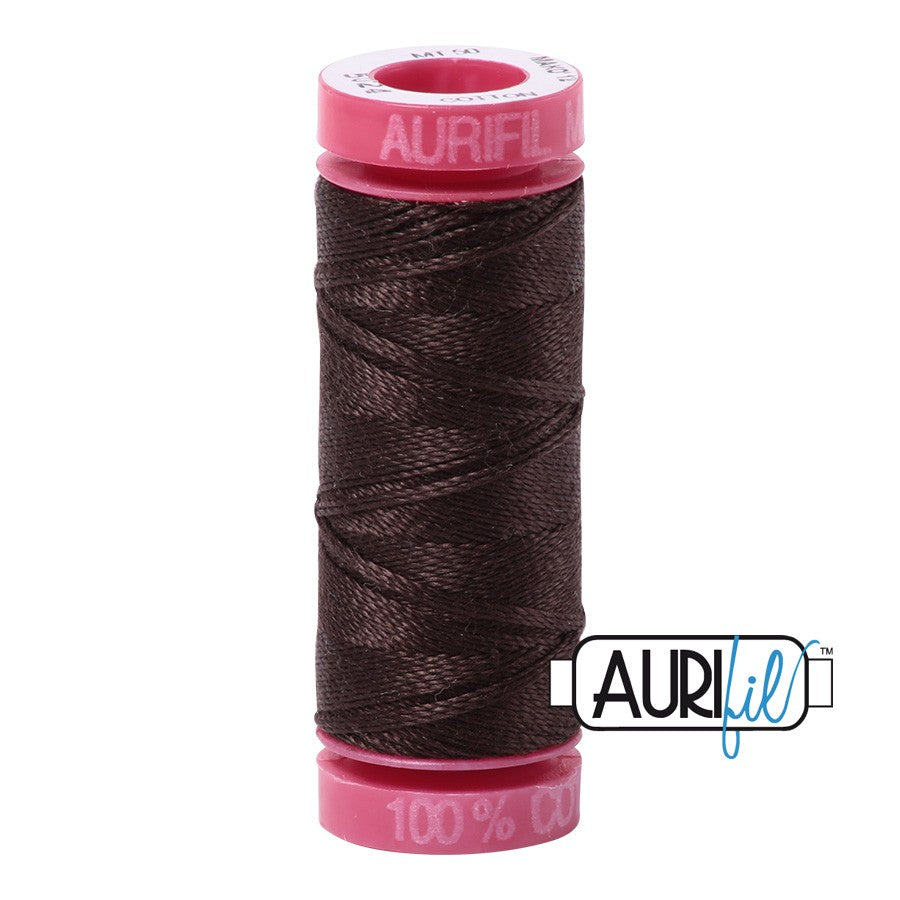 5024 Dark Brown  - Aurifil 12wt Thread 54yd/50m