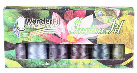 Wonderfil Thread Set - 6 400 meter spools - Wonderfil Thread Invisafil ...