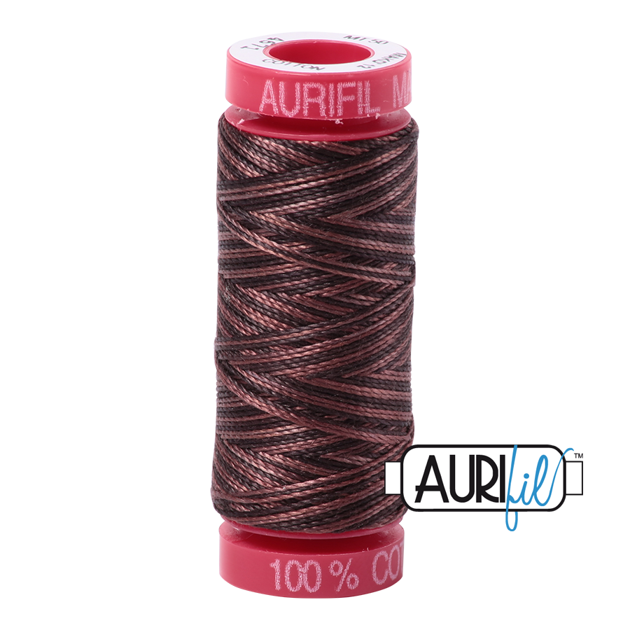 4671 Mocha Mousse - Aurifil 40wt Variegated Thread