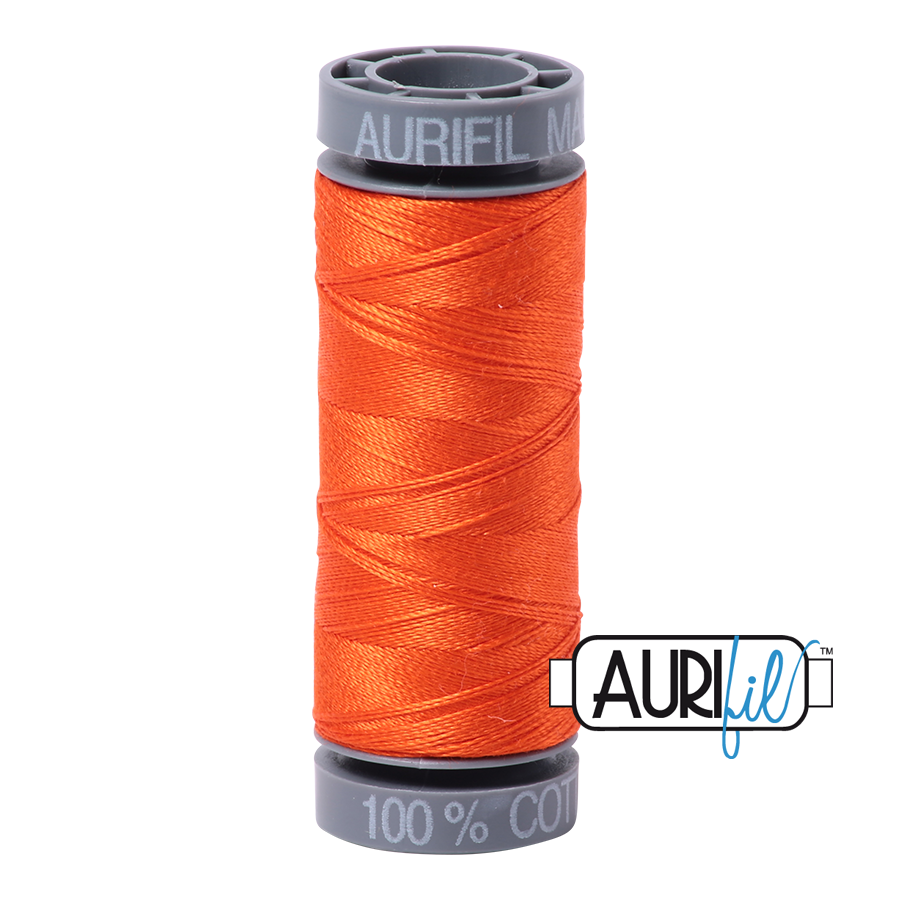 1104 Neon Orange  - Aurifil 28wt Thread 100yd