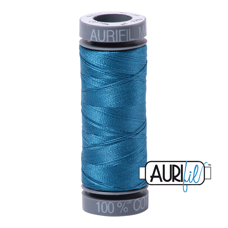 1125 Medium Teal  - Aurifil 28wt Thread 100yd