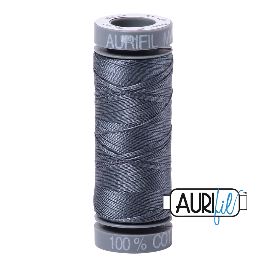 1158 Medium Grey  - Aurifil 28wt Thread 100yd