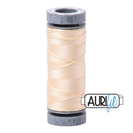 2123 Butter  - Aurifil 28wt Thread 100yd