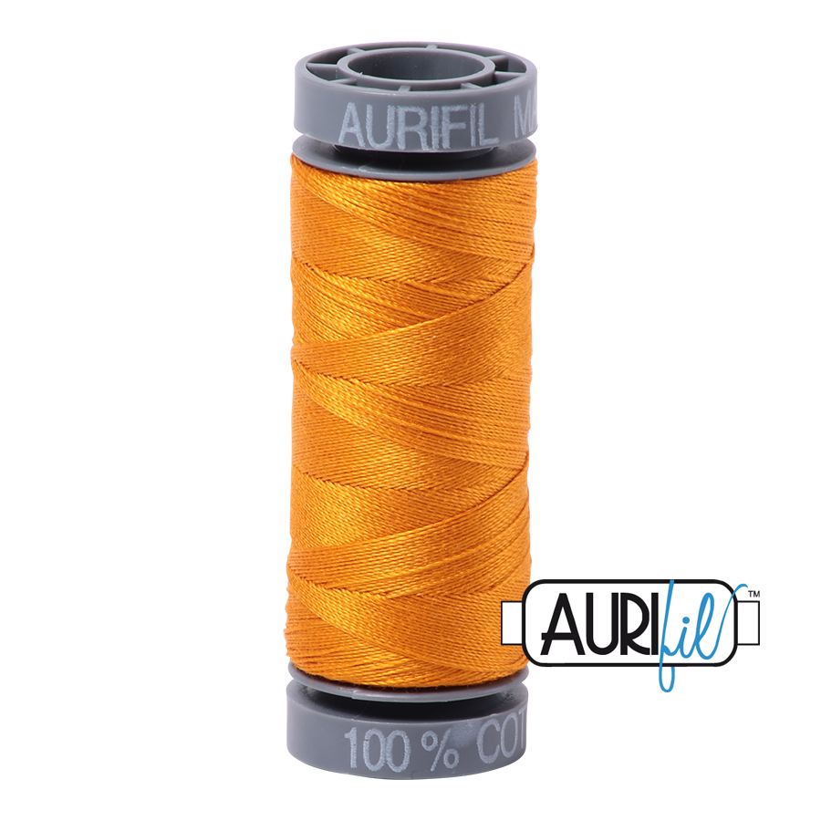 2145 Yellow Orange  - Aurifil 28wt Thread 100yd