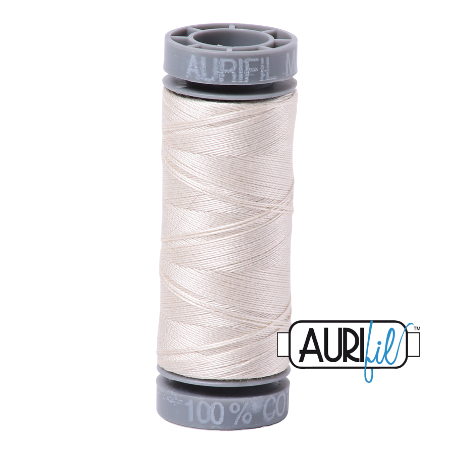2309 Silver White  - Aurifil 28wt Thread 100yd