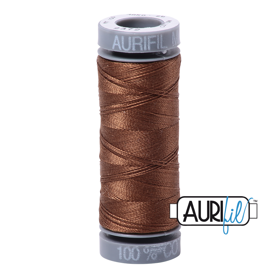 2372 Dark Antique Gold  - Aurifil 28wt Thread 100yd