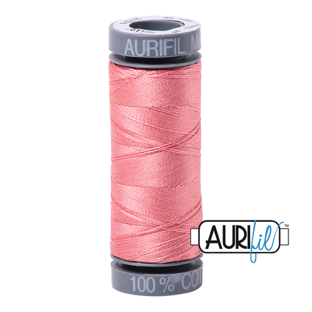 2435 Peachy Pink  - Aurifil 28wt Thread 100yd