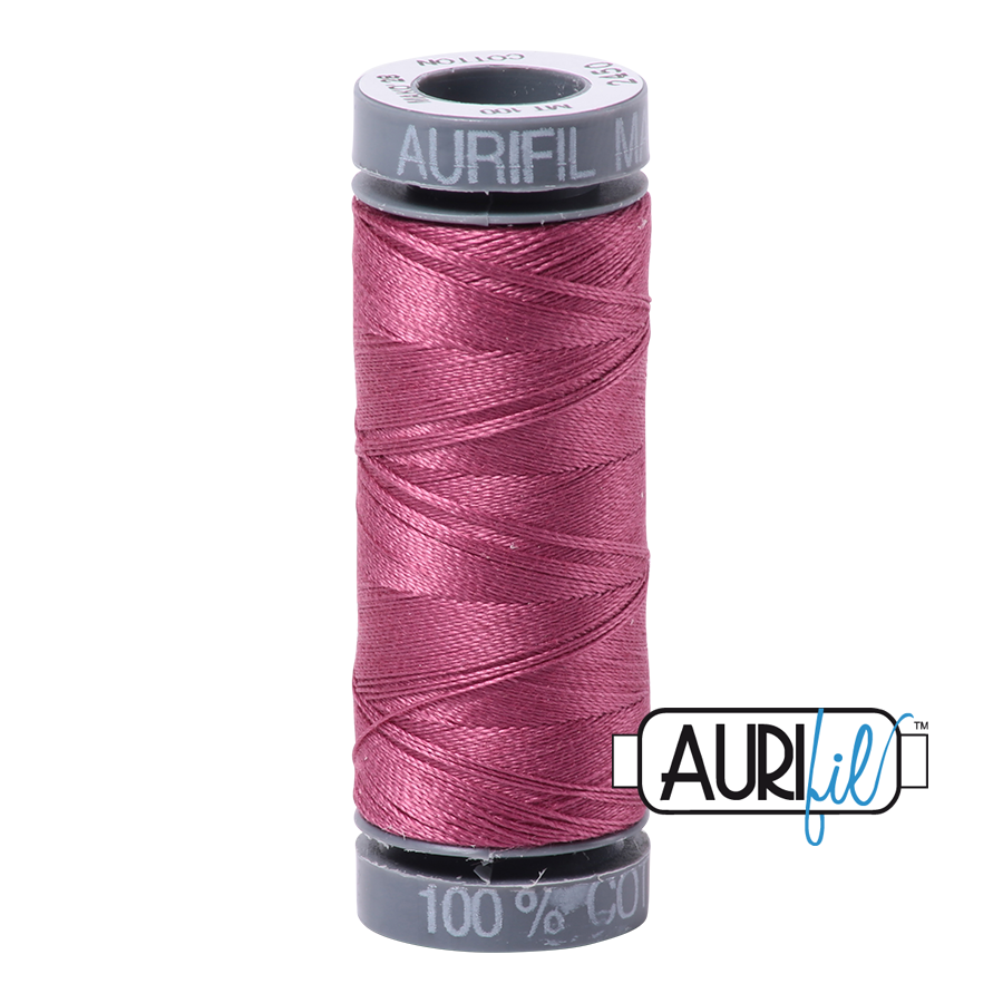 2450 Rose  - Aurifil 28wt Thread 100yd