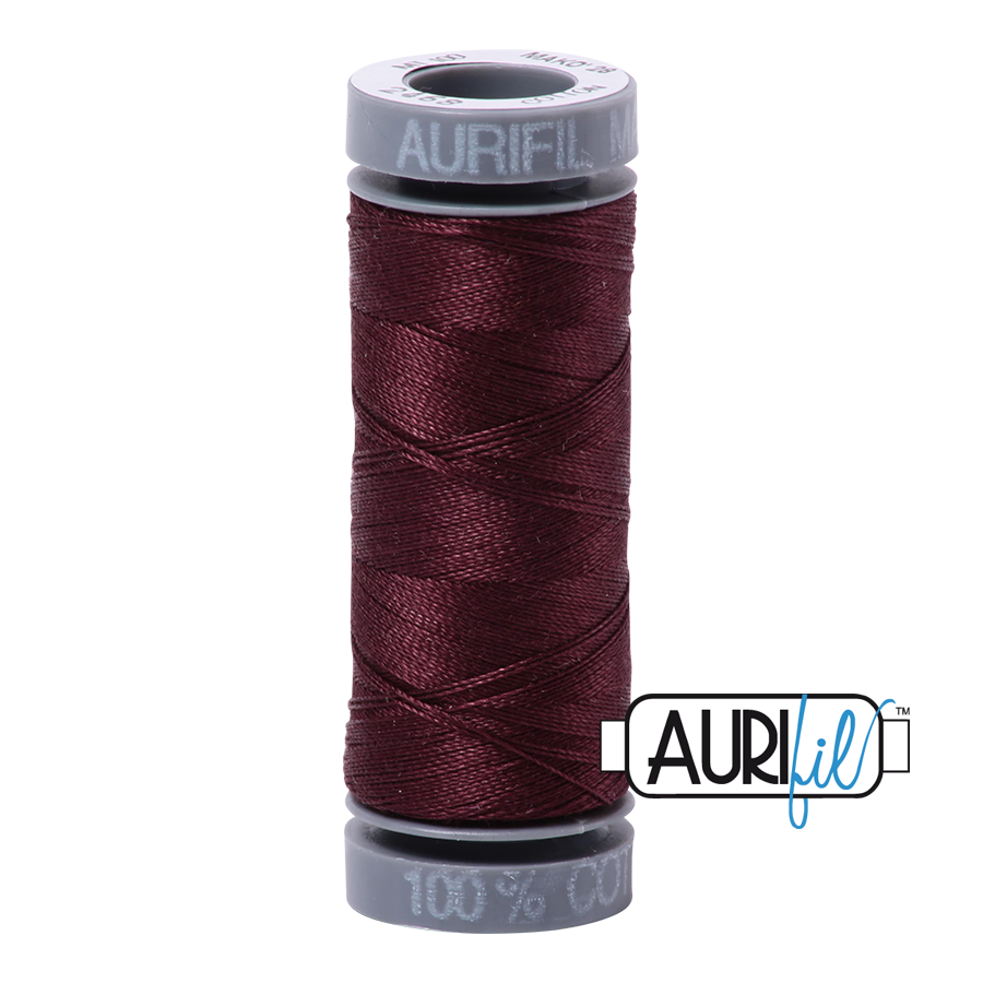 2468 Dark Wine  - Aurifil 28wt Thread 100yd