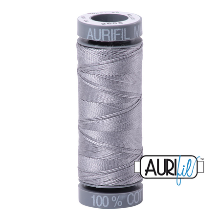 2605 Grey  - Aurifil 28wt Thread 100yd