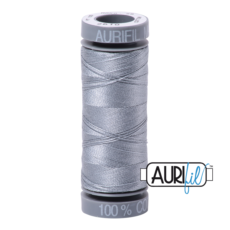 2610 Light Blue Grey  - Aurifil 28wt Thread 100yd