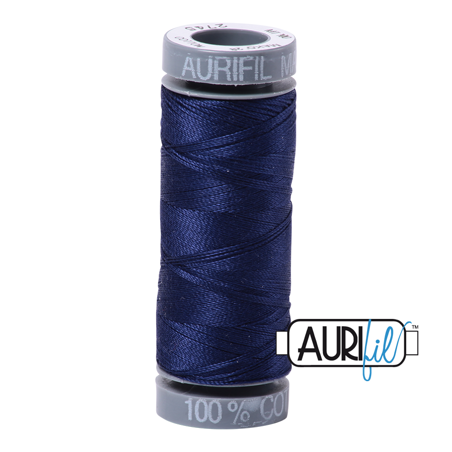 2745 Midnight  - Aurifil 28wt Thread 100yd