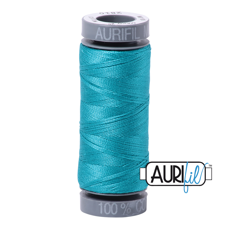 2810 Turquoise  - Aurifil 28wt Thread 100yd