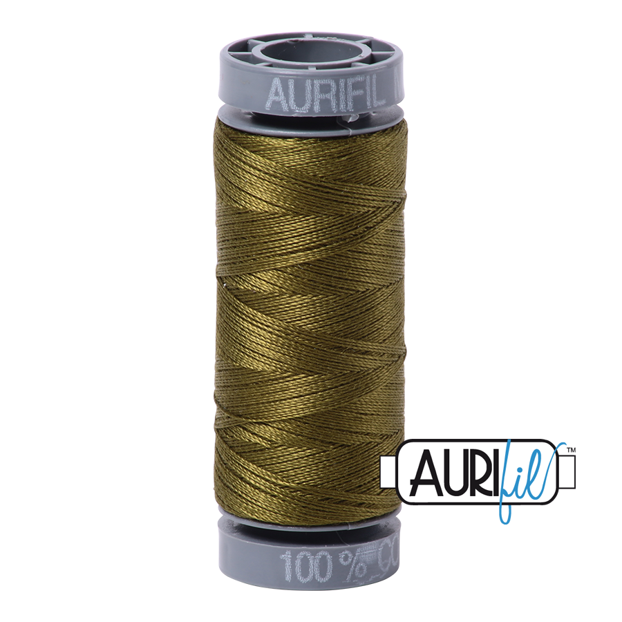 2887 Olive  - Aurifil 28wt Thread 100yd