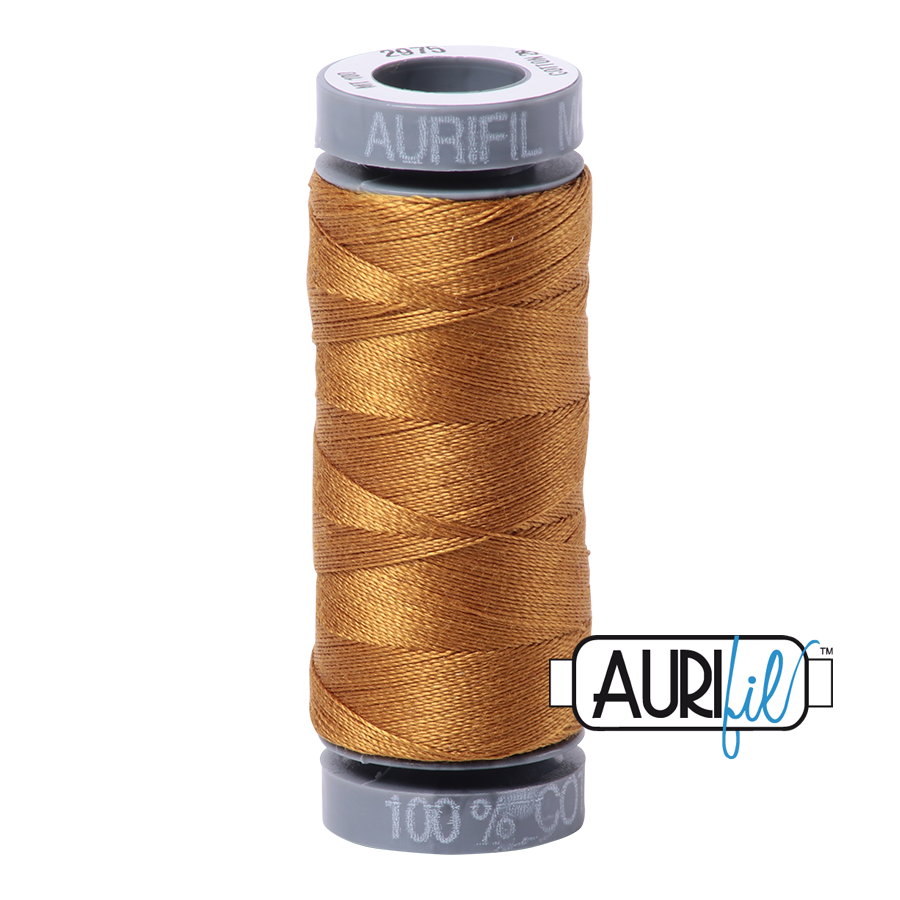 2975 Brass  - Aurifil 28wt Thread 100yd