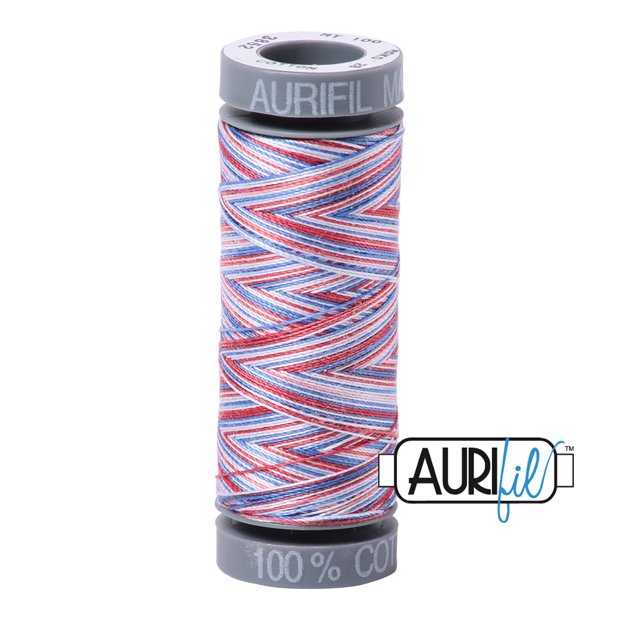 3852 Liberty  - Aurifil 28wt Variegated Thread 100yd