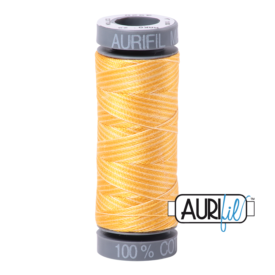 3920 Golden Glow  - Aurifil 28wt Variegated Thread 100yd