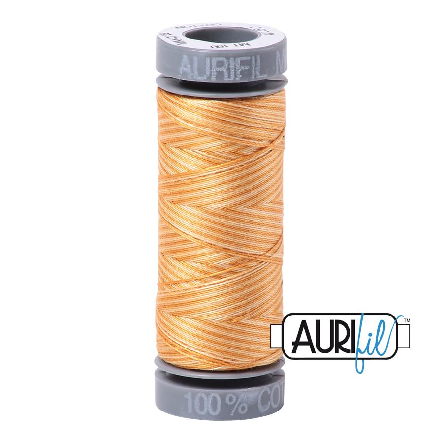 4150 Creme Brule  - Aurifil 28wt Variegated Thread 100yd