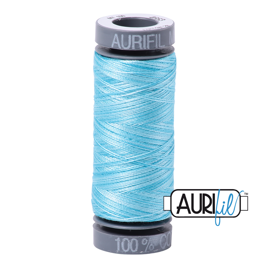 4663 Baby Blue Eyes  - Aurifil 28wt Variegated Thread 100yd