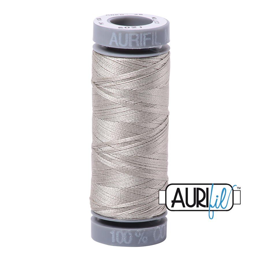 5021 Light Grey  - Aurifil 28wt Thread 100yd