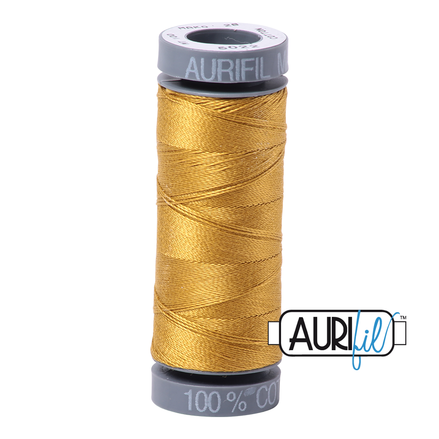 5022 Mustard  - Aurifil 28wt Thread 100yd