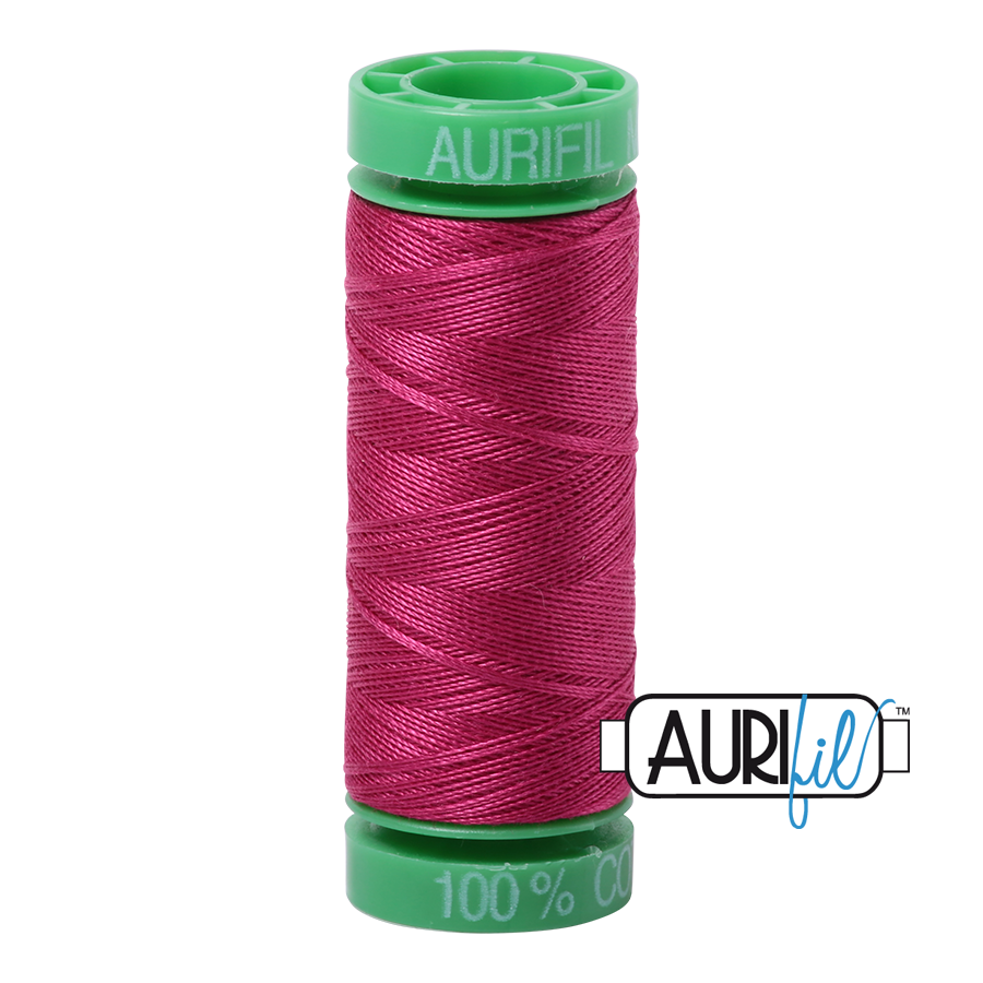 1100 Red Plum  - Aurifil 40wt Thread 150yd