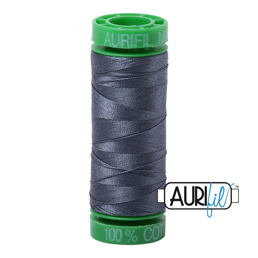 1158 Medium Grey  - Aurifil 40wt Thread 150yd