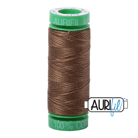 Sandstone Thread Dark Sandstone #1318 - Aurifil 40wt Cotton Thread – Red Rock Threads