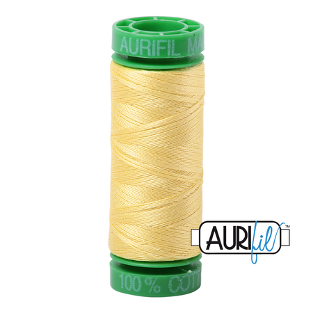 2115 Lemon  - Aurifil 40wt Thread 150yd