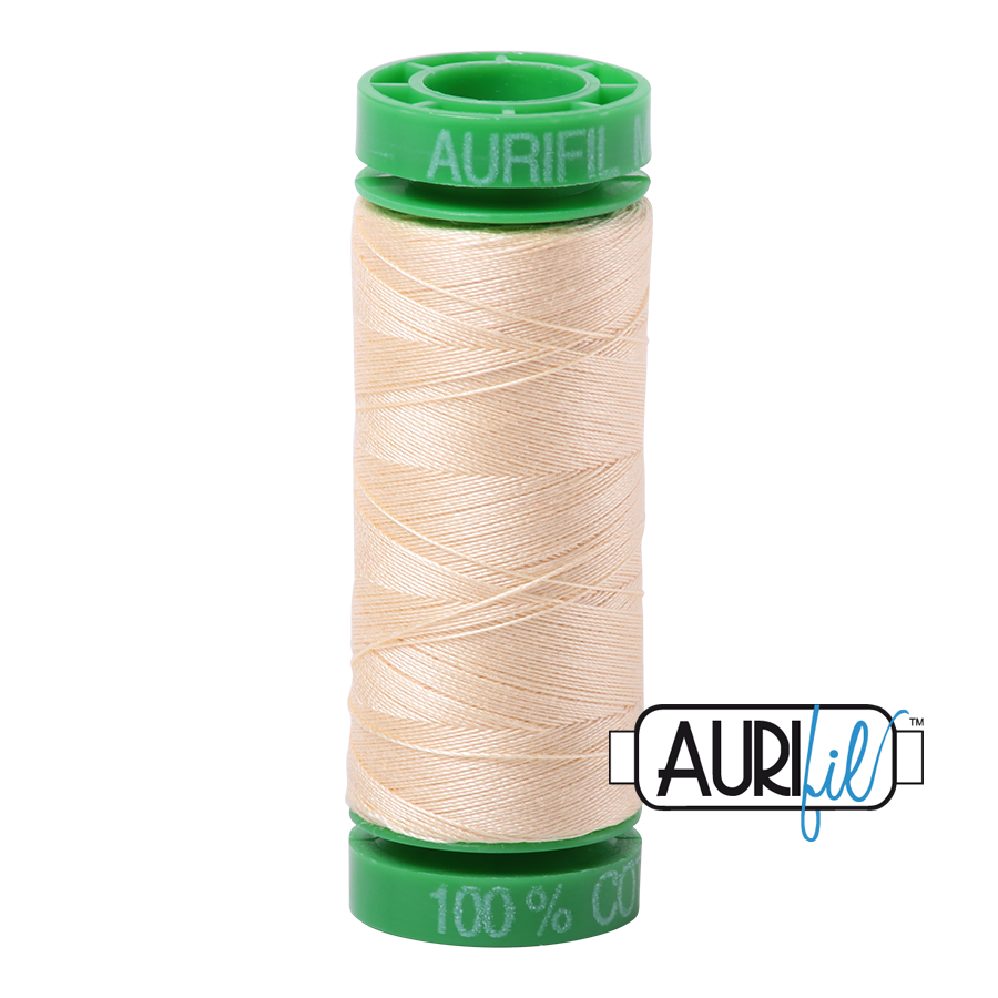 2123 Butter  - Aurifil 40wt Thread 150yd