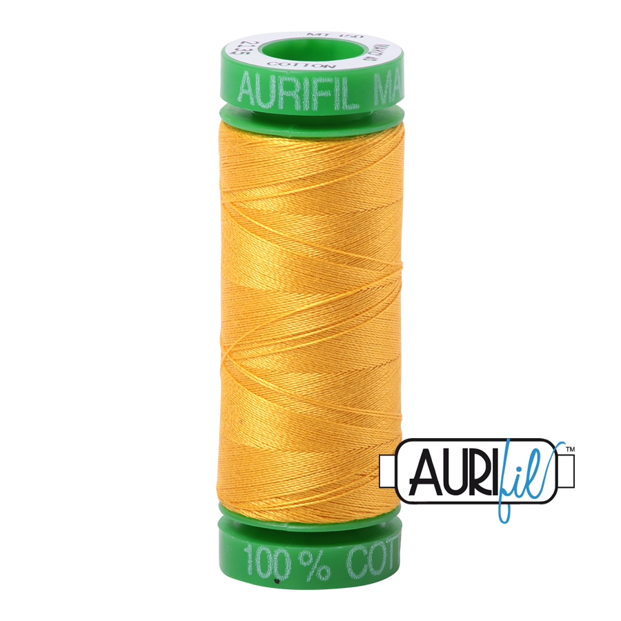 2135 Yellow  - Aurifil 40wt Thread 150yd