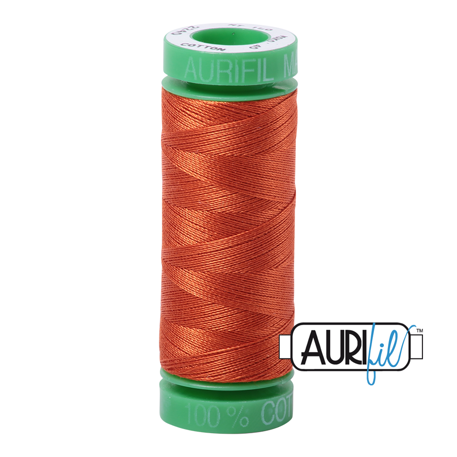 2240 Rusty Orange  - Aurifil 40wt Thread 150yd