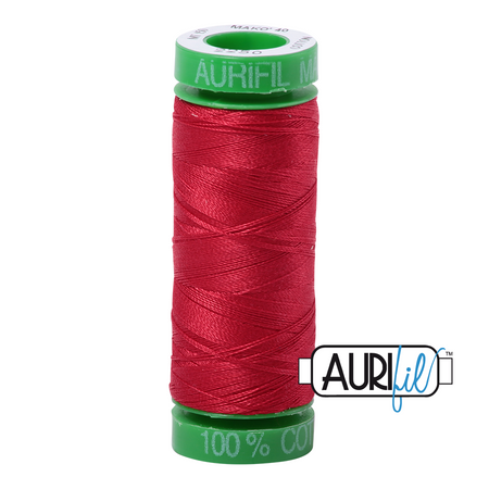 2250 Red  - Aurifil 40wt Thread 150yd