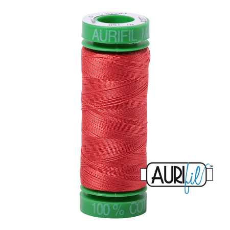 2277 Light Red Orange  - Aurifil 40wt Thread 150yd