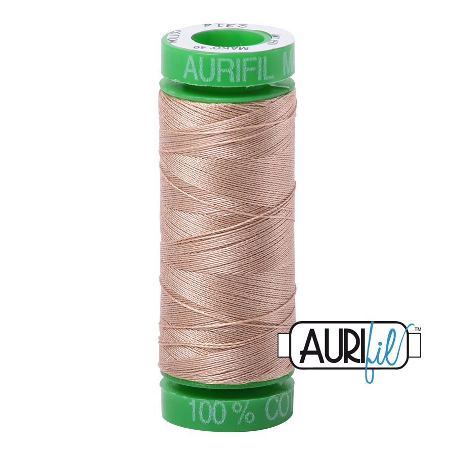 2314 Beige  - Aurifil 40wt Thread 150yd